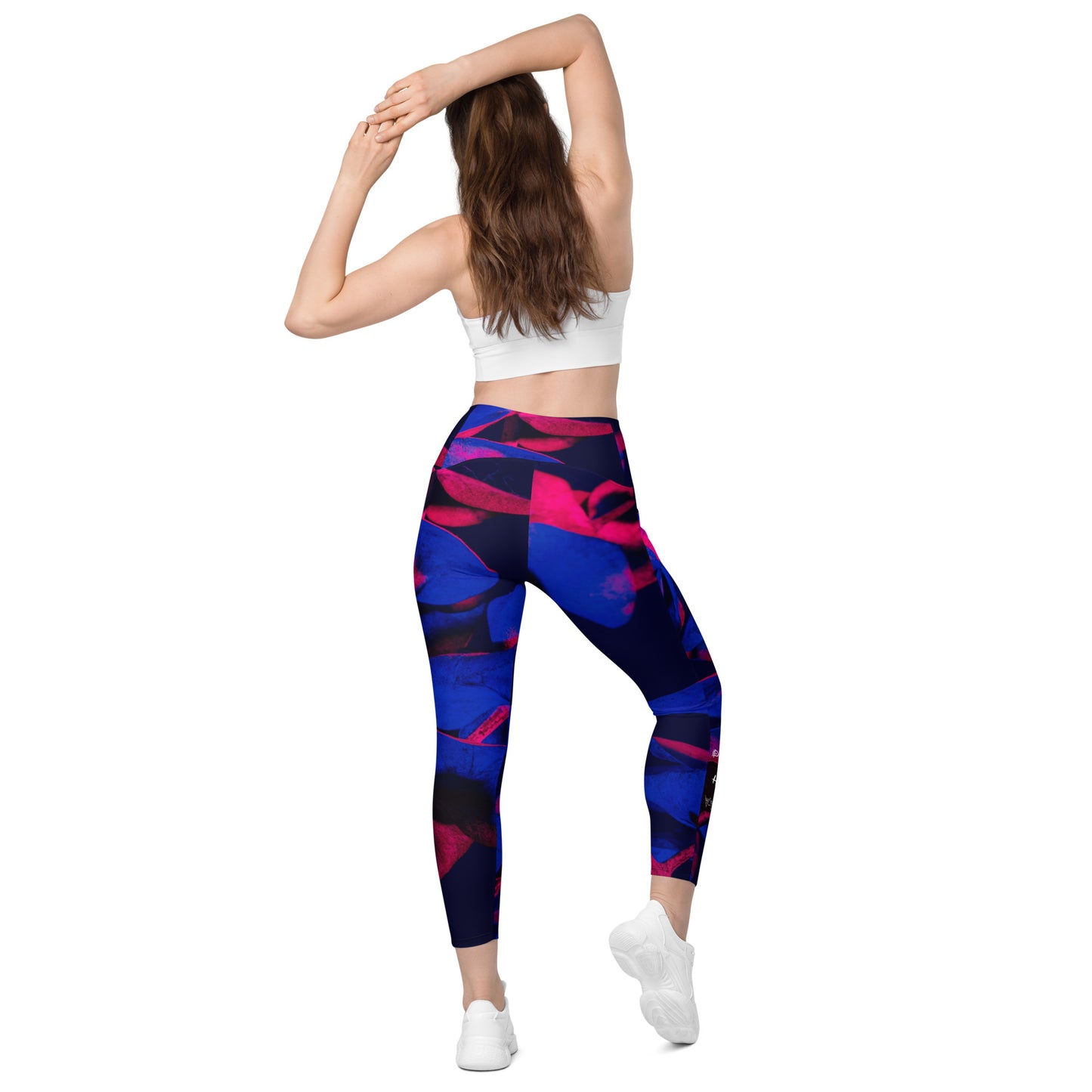 Phwealthy Women's Leaf leggings with pockets