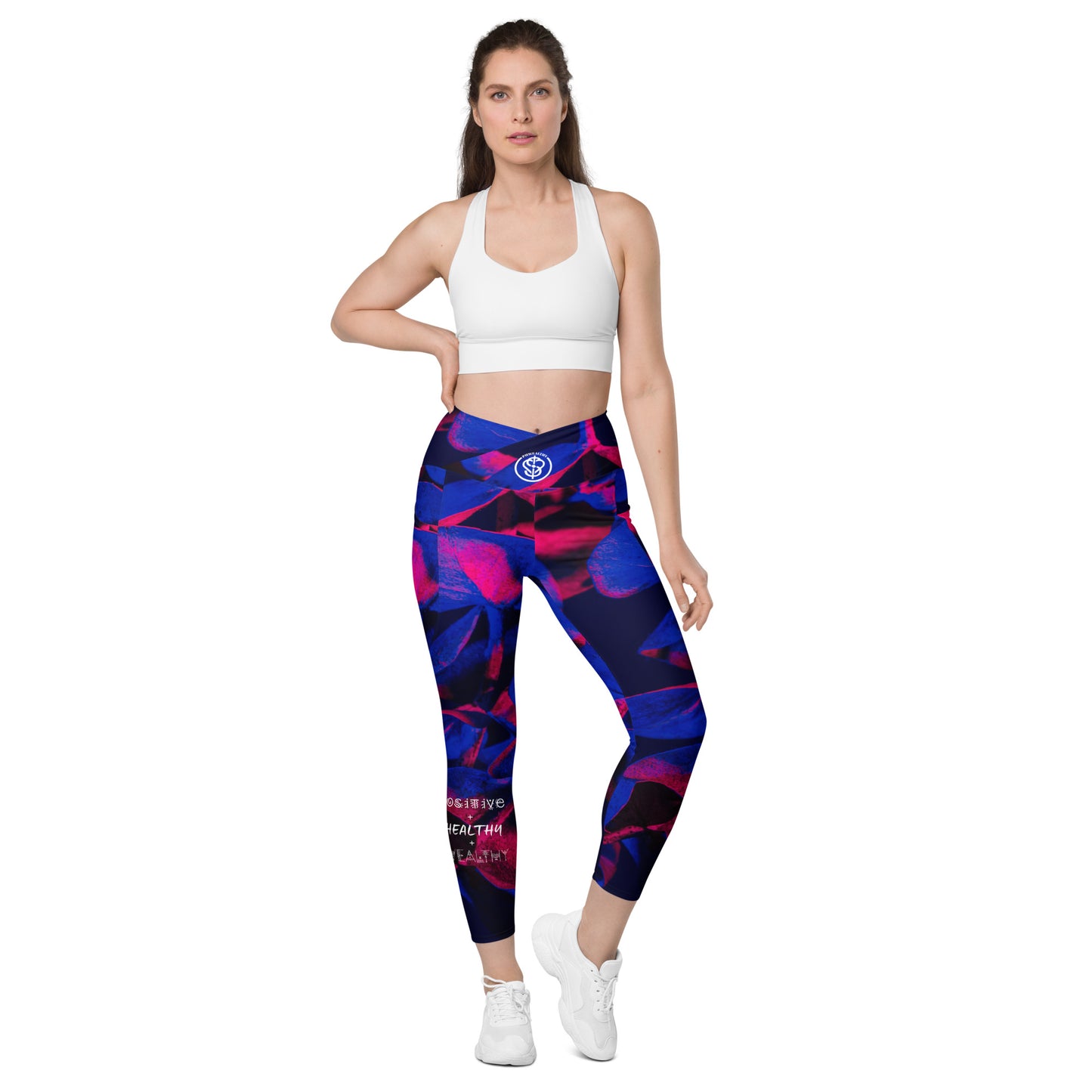 Phwealthy Women's Leaf leggings with pockets