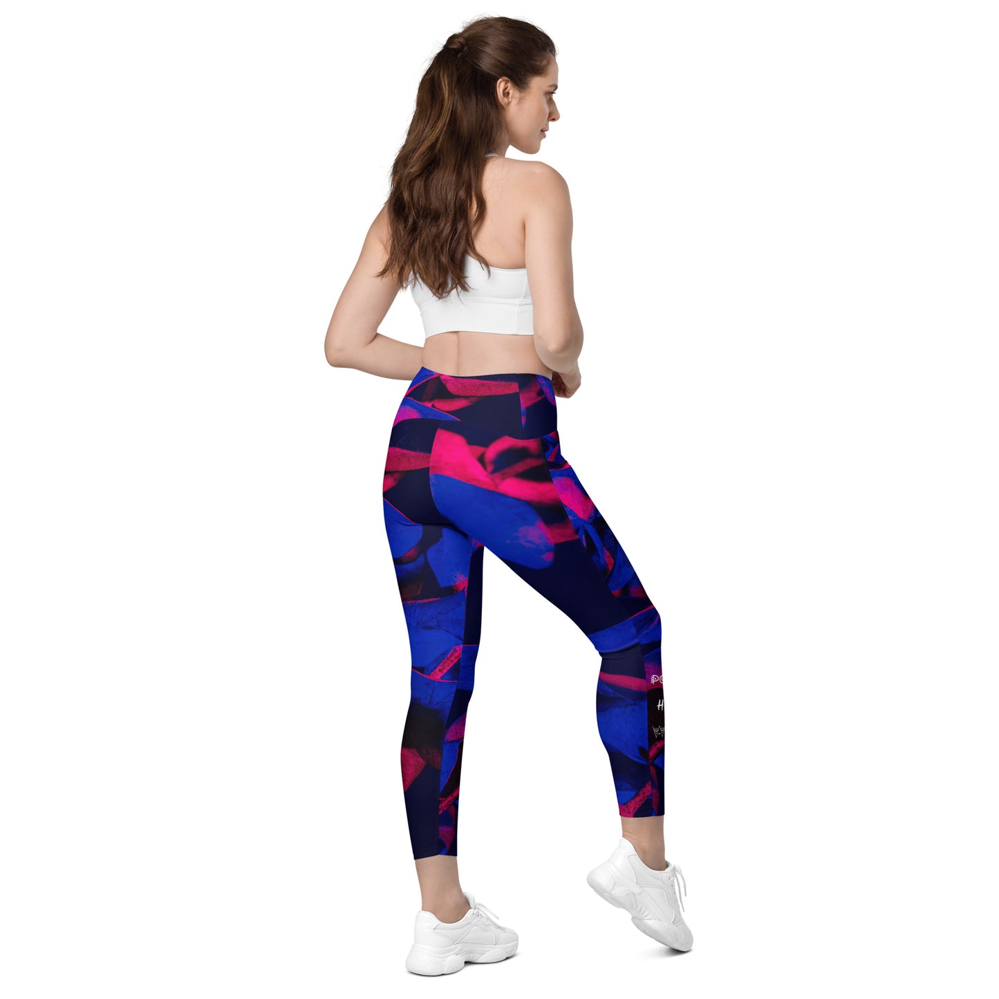 Phwealthy Women's Leaf leggings with pockets