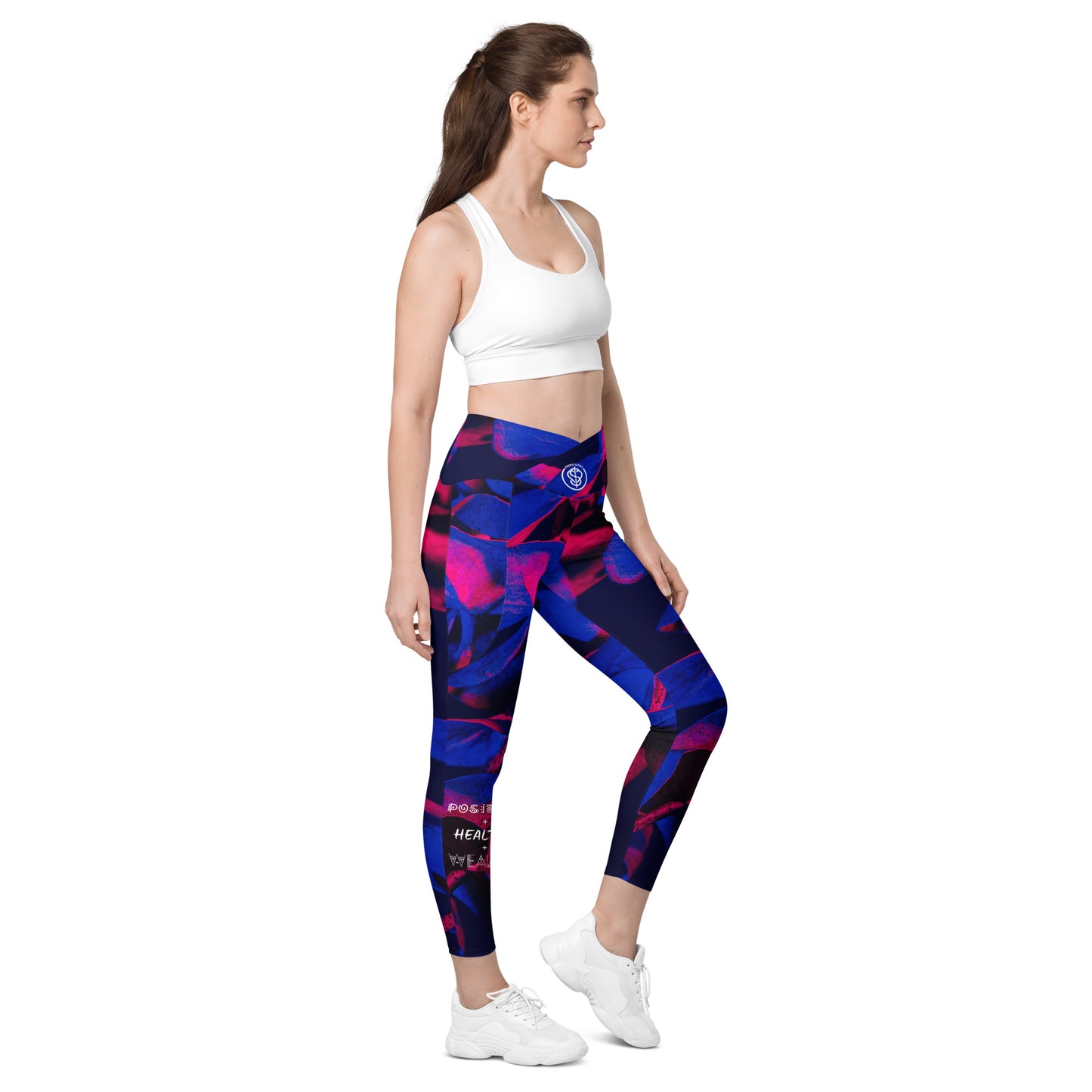 Phwealthy Women's Leaf leggings with pockets