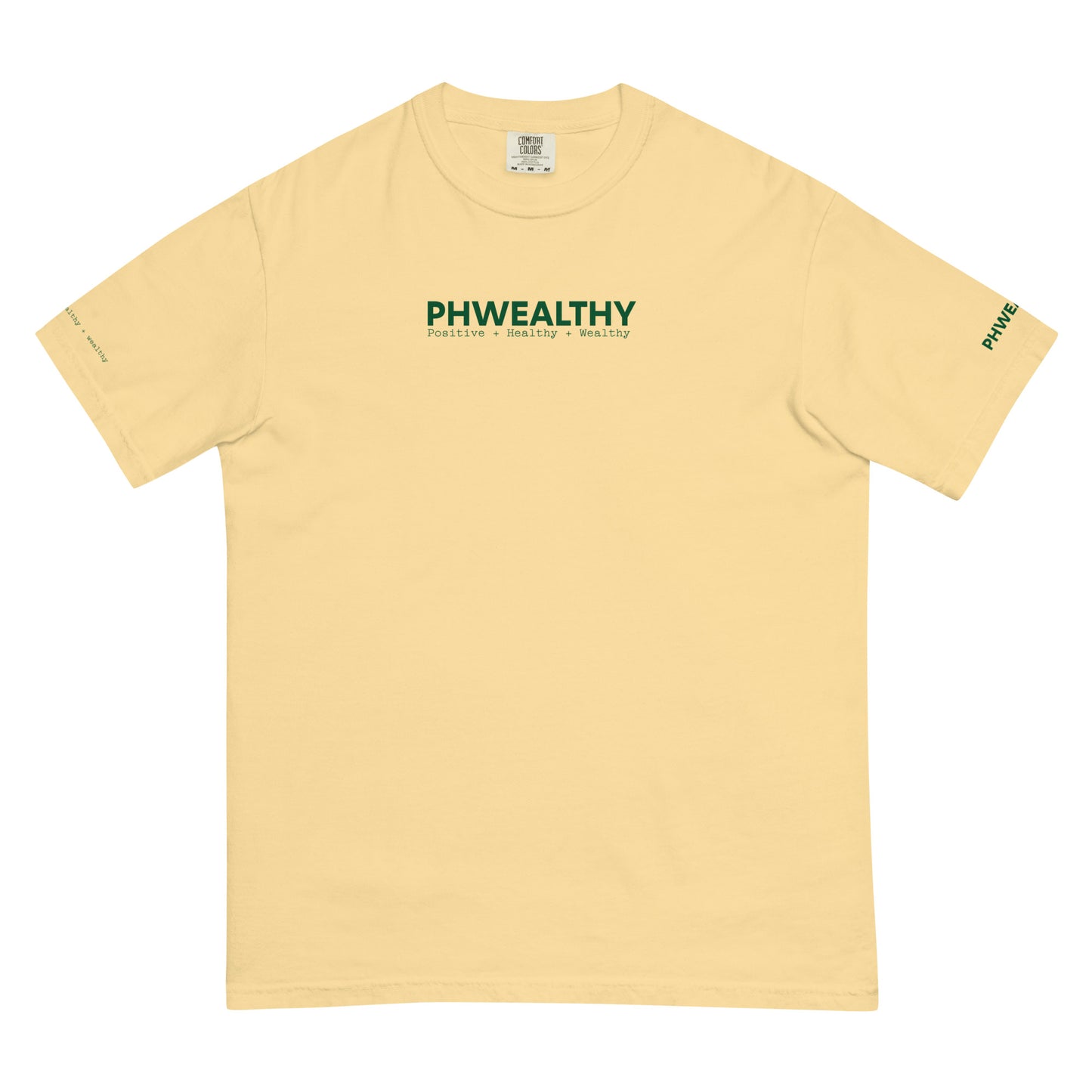 Men’s Phwealthy Green Bean heavyweight t-shirt